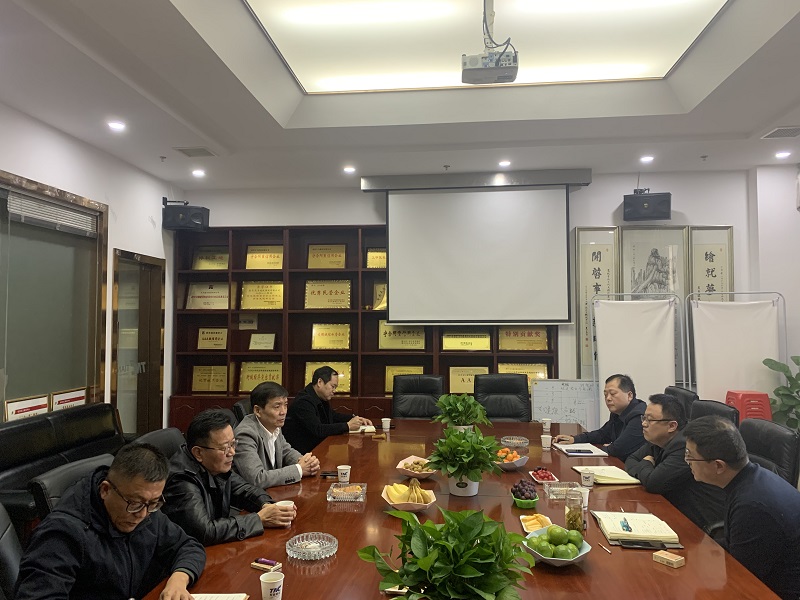 新洲區(qū)副區(qū)長丁力一行領導到我司走訪調研